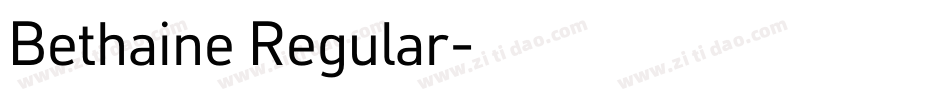 Bethaine Regular字体转换